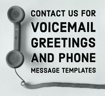 Voicemail Greetings & Phone Message Templates